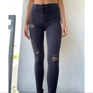 Dark Gray Ripped Jeans